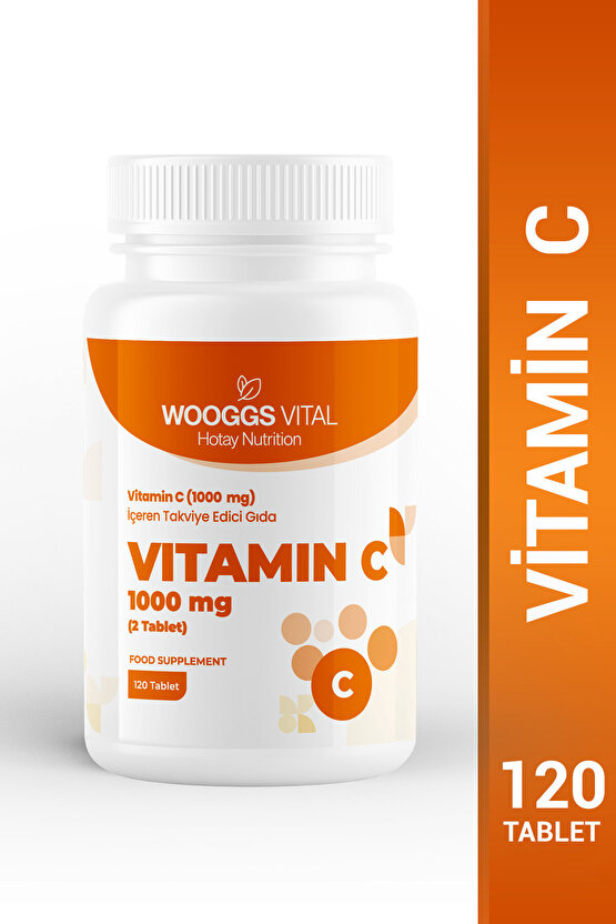 Vitamin C (2Tablet 1000 MG) Içeren Takviye Edici Gıda 120 Tablet