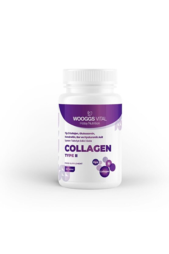 Tip 2 Kolajen, Glukozamin, Kondroitin, Bor İçeren Takviye Edici Gıda 60 Tablet