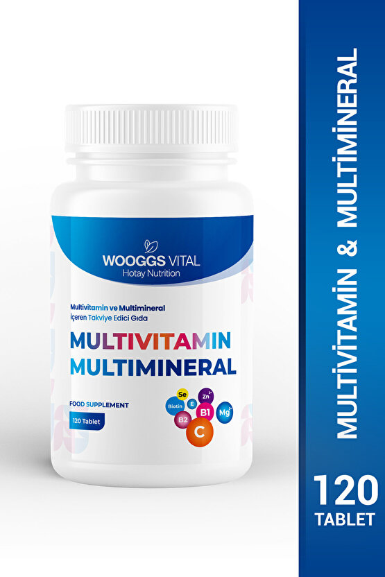 Multivitamin Ve Multimineral Içeren Takviye Edici Gıda 120 Tablet