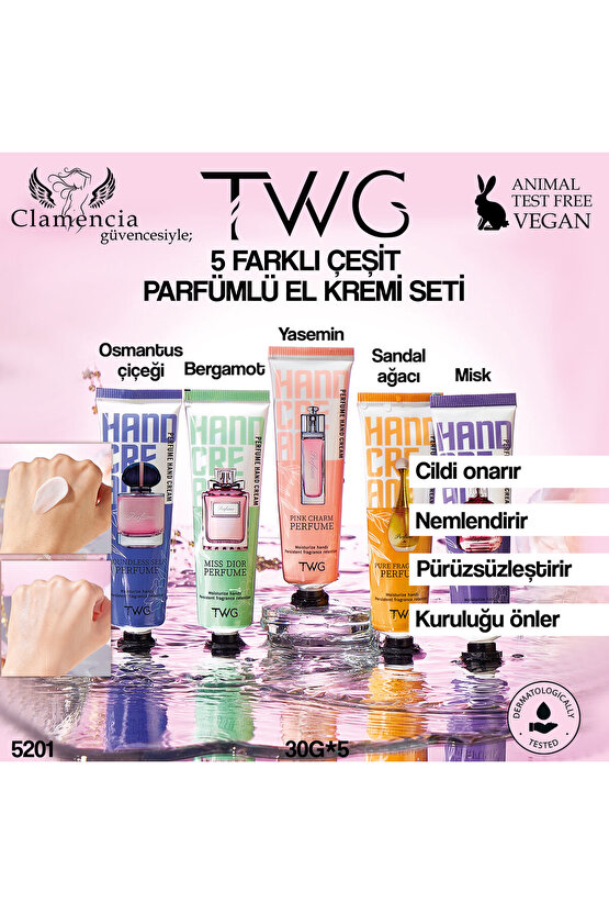 Parfümlü El Kremi Seti 30g*5