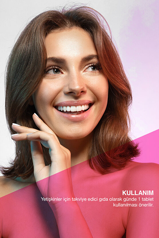 Womens Hair 30 Tablet - Keratin Kolajen Biotin Çinko Demir Selenyum Dul Avrat L Sistein Saç Vitamini