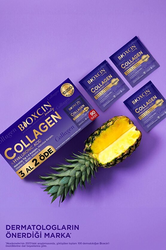 Beauty Collagen Toz Saşe 10.000 Mg 3 Al 2 Öde Tip 1 - Tip 3 Hidrolize Kolajen - Keratin