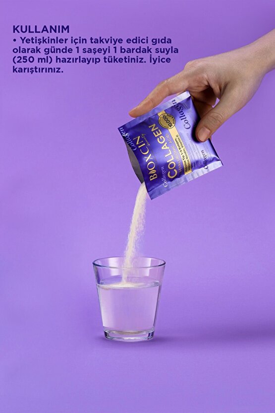 Beauty Collagen Toz Saşe 10.000 Mg 3 Al 2 Öde Tip 1 - Tip 3 Hidrolize Kolajen - Keratin