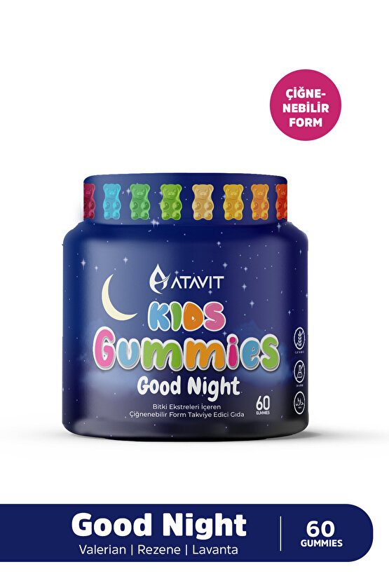 Gummies Good Night KIDS 60 Çiğnenebilir Form