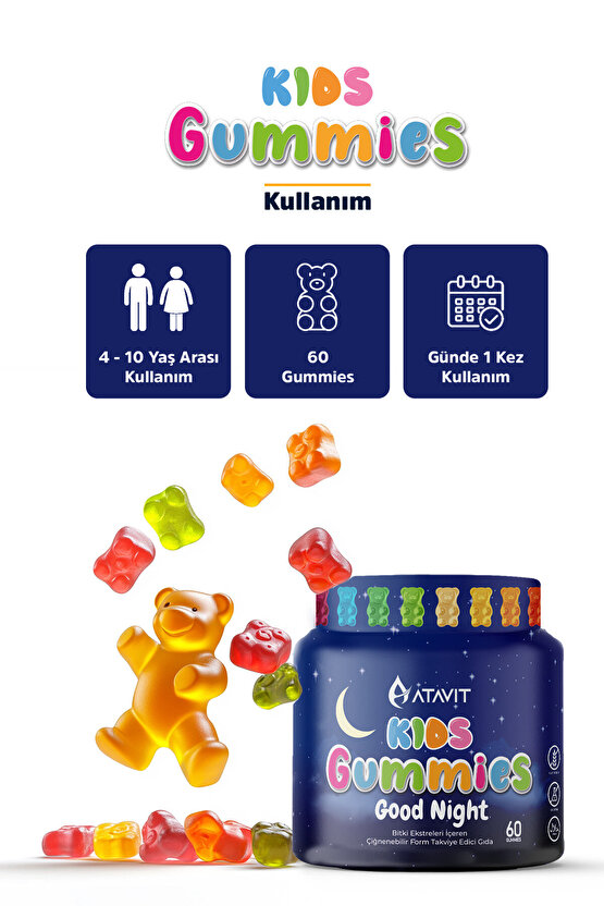 Gummies Good Night KIDS 60 Çiğnenebilir Form