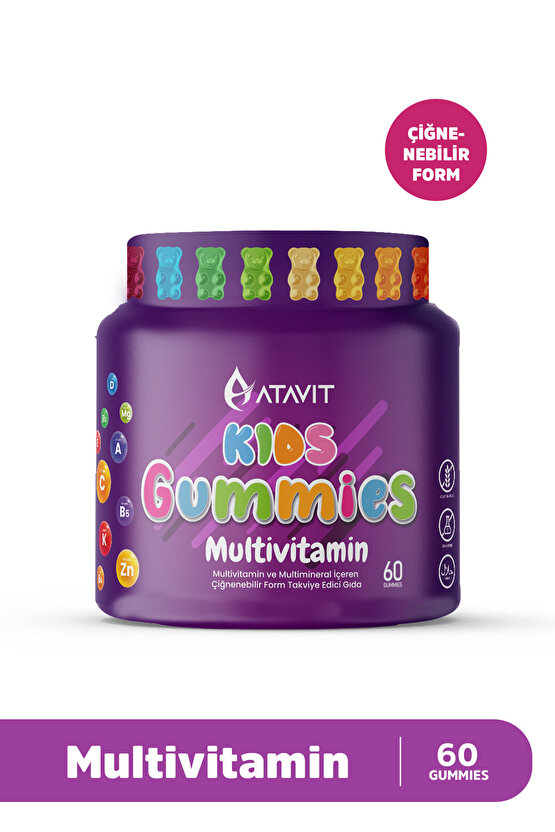 Gummies Multivitamin KIDS 60 Çiğnenebilir Form