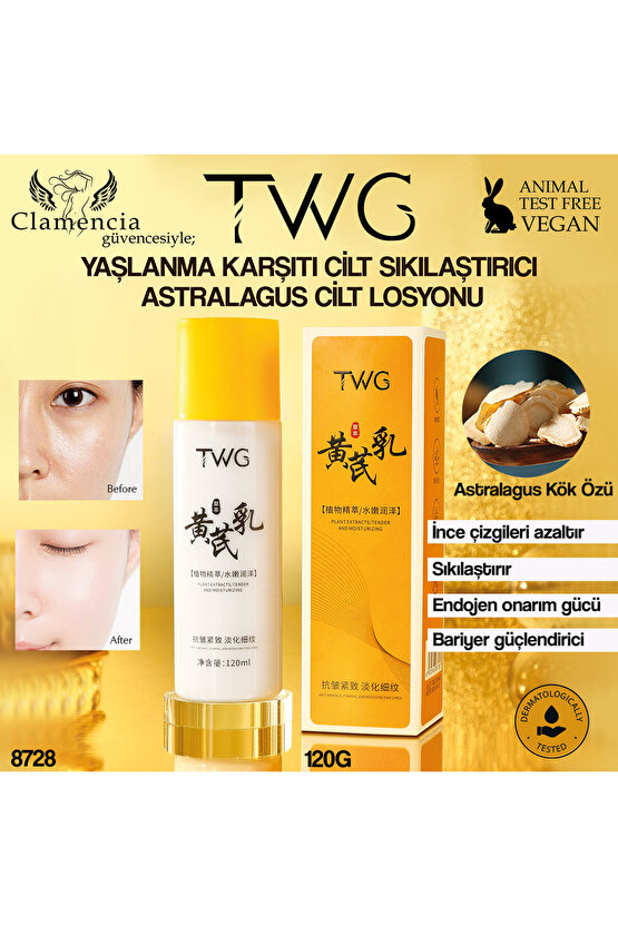 Astragalus Kırışıklık Karşıtı Cilt Sıkılaştırıcı Yüz Losyonu 120ml