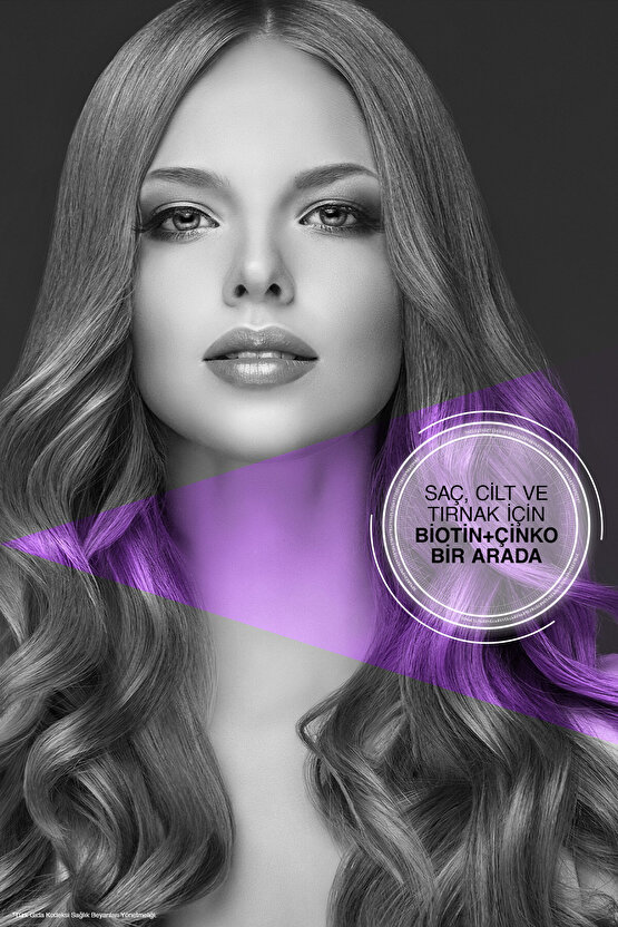 Biotin 5.000 Mcg 30 Tablet - Biotin Çinko 15 Mg Saç Ve Tırnak Vitamini