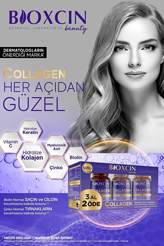 Beauty Collagen Tablet Tip 1 & Tip 3 Hidrolize Kolajen Tablet (3 Al 2 Öde Avantaj Set)