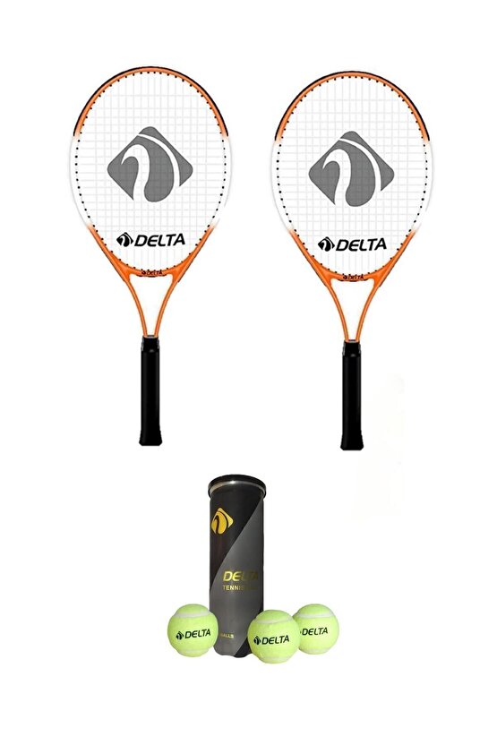 2 Adet Max Joys 23 İnç Çocuk Tenis Raketi + 2 Adet Tenis Çantası +  3 Adet Prof. Seviye Maç Topu