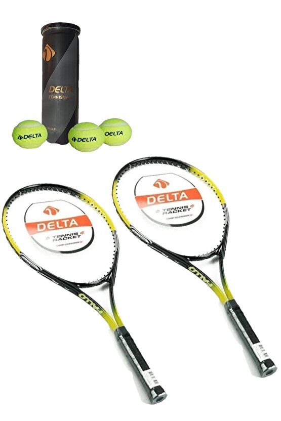 2 Adet Fallo 27 İnç L2 Grip Yetişkin Tenis Raketi + 2 Adet Tenis Çantası + 3 Adet Expert Maç Topu