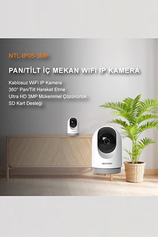 NTL-IP05-3MP Wi-Fi IP IR Güvenlik Kamerası
