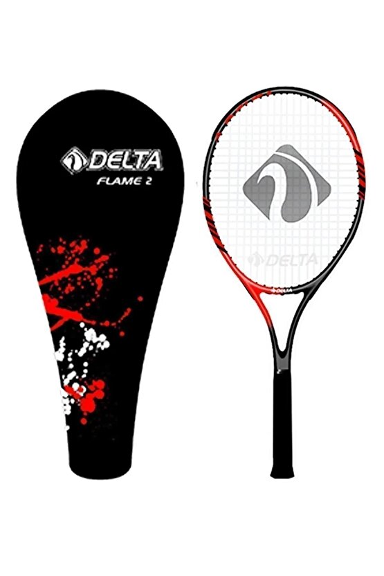 FLAME 27 İnç Tek Parça Üretim L1 Kort Maç Tenis Raketi + Deluxe Kort Tenis Çantası