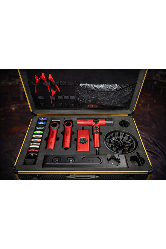 Combo 4lü Set Stepless Pro 4ü 1 Arada High-End Saç Kesme Makinesi Ve İyonize Fön Makinesi