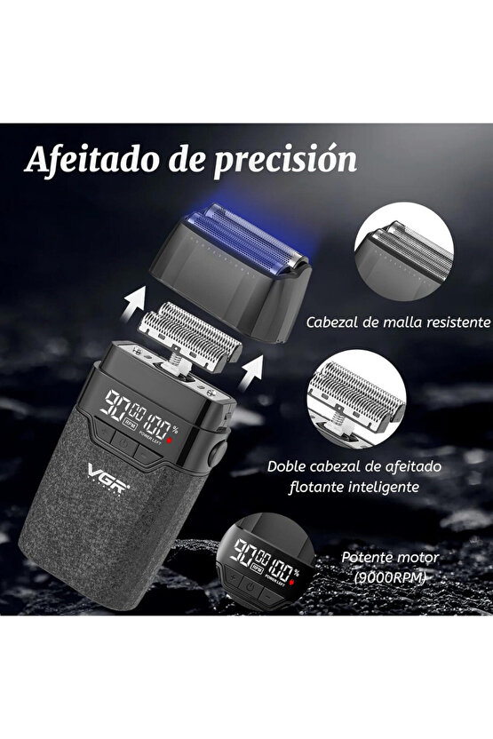 -V-640 S3 Profesyonel Kablosuz Saç ve Sakal Kesme Makinesi – 3 in 1 Tıraş Seti