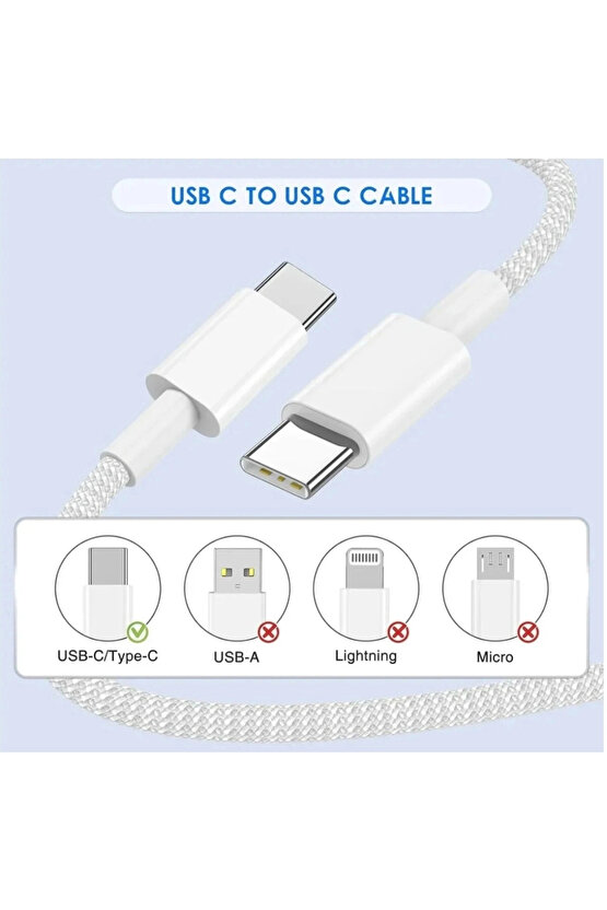 Apple 35w Usb-c Ultra Hızlı Şarj Aleti Seti Iphone 15 - 16 - 17 - Pro - Pro Max Uyumlu
