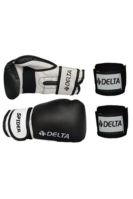 Spider Dura-Strong Boks Eldiveni + Boks El Bandajı Seti