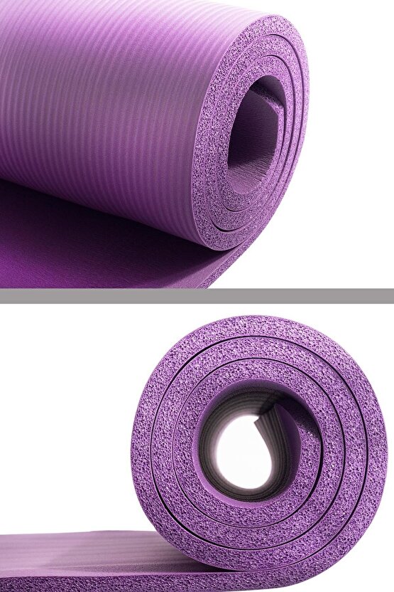 Konfor Zemin 10 mm Taşıma Askılı Pilates Minderi Yoga Matı-MOR