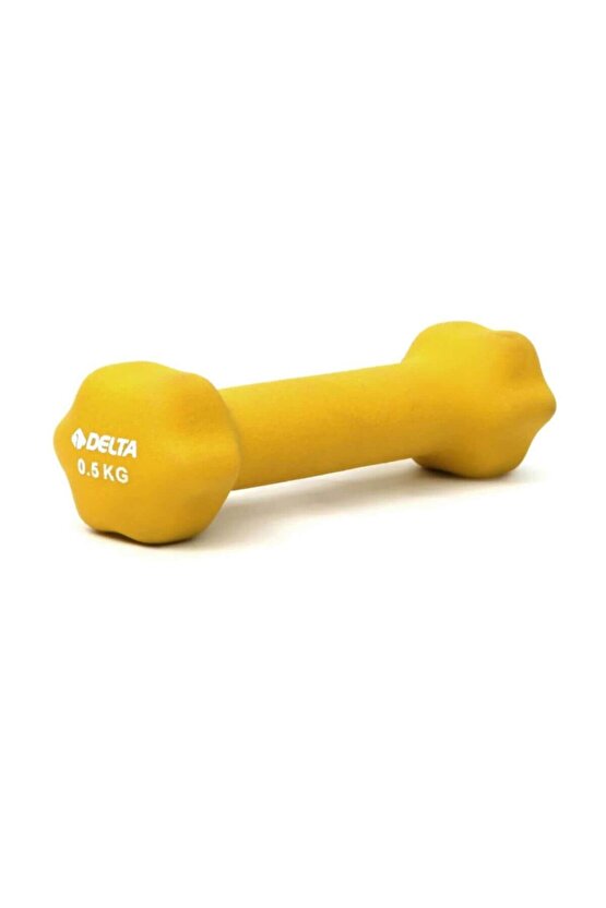 0,5 Kg x 1 Adet Deluxe Neopren Kaplı Sarı Demir Dambıl