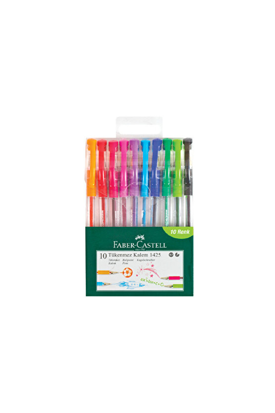 10 Renk Tükenmez Kalem + 8 Renk Fosforlu Kalem Pastel Set 2’li Paket