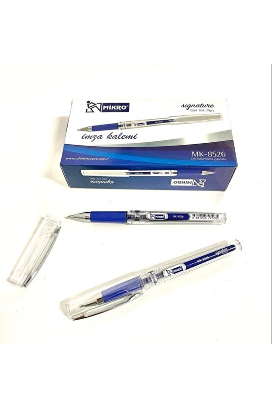 Mk-8526 Imza Kalemi 1.0mm Mavi 12li (1 Paket)