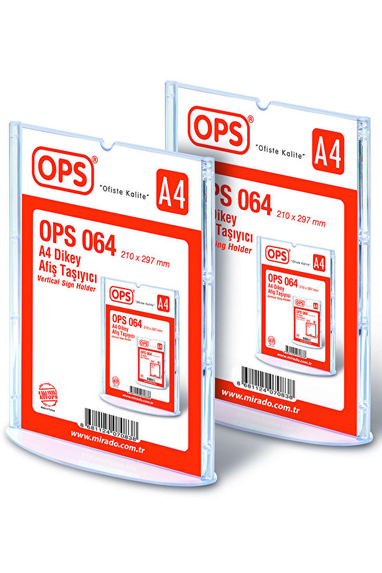 DP 064 A4 DİKEY AFİŞ TAŞIYICI T TİPİ SERGİLEME ÜRÜNÜ - 2 ADET