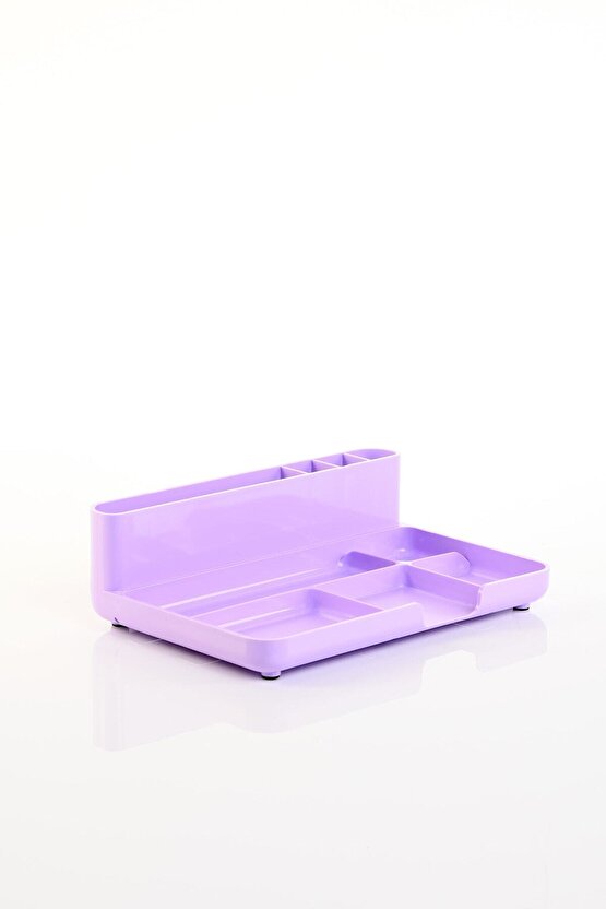 Klm 206 Masaüstü Organizer Kalemlik Pastel Mor
