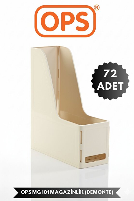 MG 101 A4 DEMONTE 72Lİ PLASTİK DİKEY MAGAZİNLİK KLASÖR ARŞİV KUTUSU ORGANİZER SAKLAMA DEPOLAMA