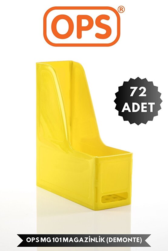 MG 101 A4 DEMONTE 72Lİ PLASTİK DİKEY MAGAZİNLİK KLASÖR ARŞİV KUTUSU ORGANİZER SAKLAMA DEPOLAMA