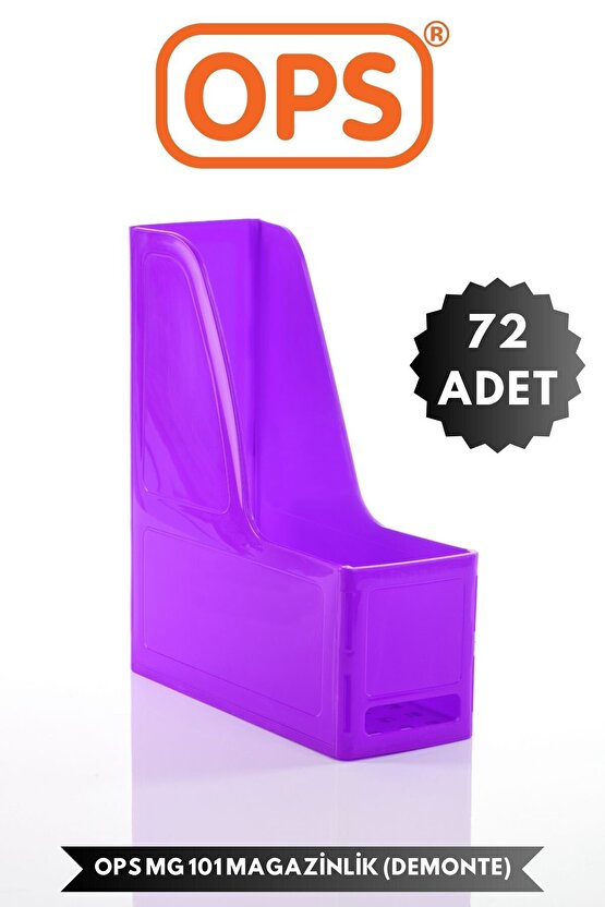 MG 101 A4 DEMONTE 72Lİ PLASTİK DİKEY MAGAZİNLİK KLASÖR ARŞİV KUTUSU ORGANİZER SAKLAMA DEPOLAMA