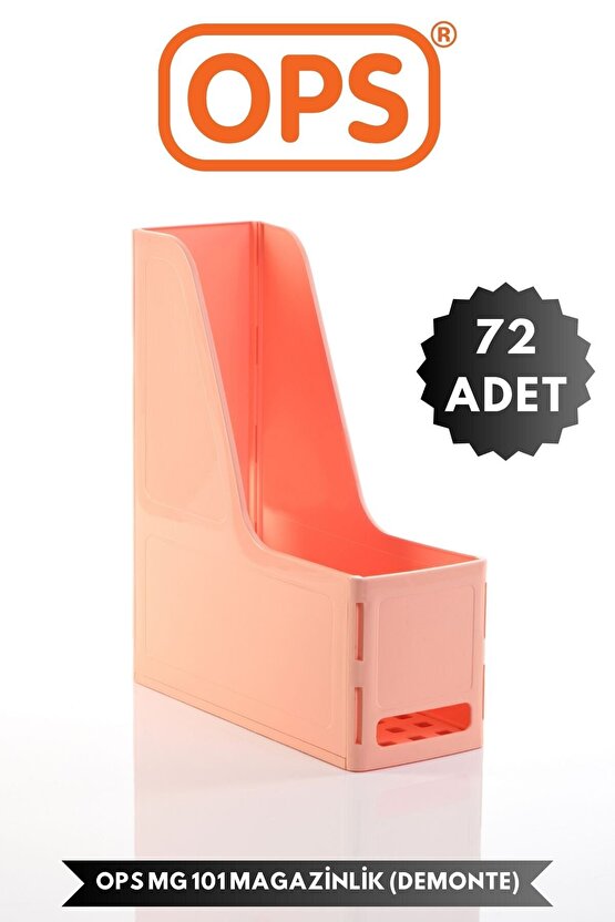 MG 101 A4 DEMONTE 72Lİ PLASTİK DİKEY MAGAZİNLİK KLASÖR ARŞİV KUTUSU ORGANİZER SAKLAMA DEPOLAMA