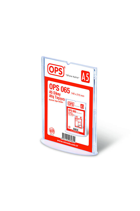DP 065 A5 DİKEY AFİŞ TAŞIYICI T TİPİ SERGİLEME ÜRÜNÜ - 2 ADET