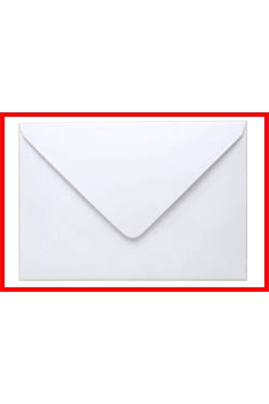 Düğün Atkı Zarfı, Mektup Zarfı,para Zarfı,beyaz 1.hamur Davetiye Zarfı 114x162mm (3 PAKET) 300 Adet