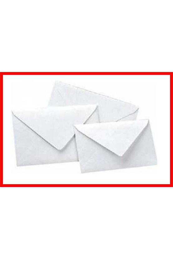 Düğün Atkı Zarfı, Mektup Zarfı,para Zarfı,beyaz 1.hamur Davetiye Zarfı 114x162mm (3 PAKET) 300 Adet