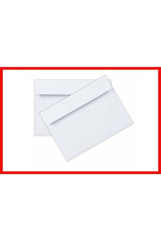 Düğün Atkı Zarfı, Mektup Zarfı,para Zarfı,beyaz 1.hamur Davetiye Zarfı 114x162mm (3 PAKET) 300 Adet