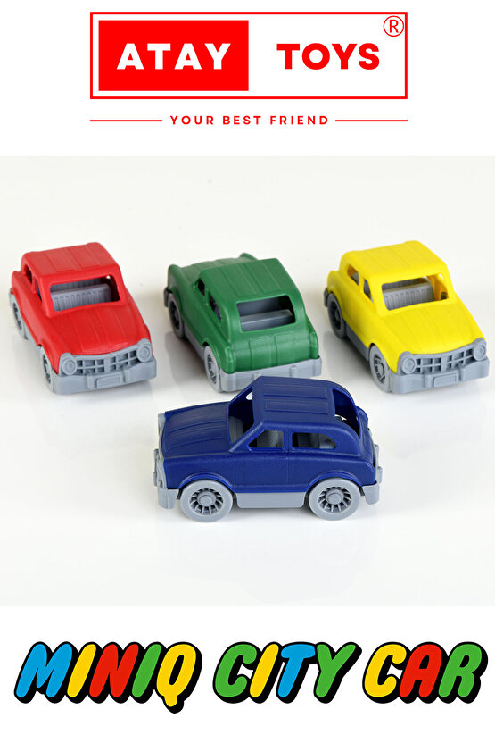 MINIQ CITY CAR SUV CLASSIC 4’LÜ SET OYUNCAK ARABA