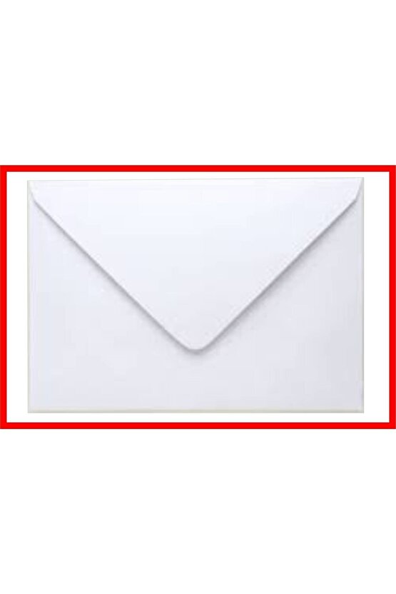 Düğün Atkı Zarfı,mektup Zarfı, Para Zarfı, Beyaz 1. Hamur Davetiye Zarfı 114x162mm(1 PAKET) 100 Adet