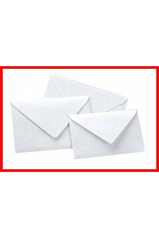 Düğün Atkı Zarfı,mektup Zarfı, Para Zarfı, Beyaz 1. Hamur Davetiye Zarfı 114x162mm(1 PAKET) 100 Adet