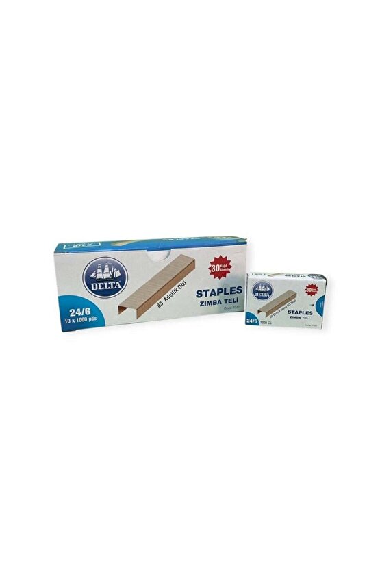 Bakır Zımba Teli 24 6 1000 lik 10 Pakett