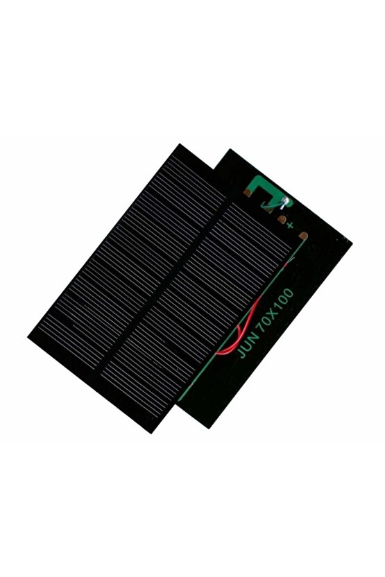 Küçük Mini Güneş Paneli 7cmx10cm 6 Volt 0,15 Amper Ve - Uç Kablo