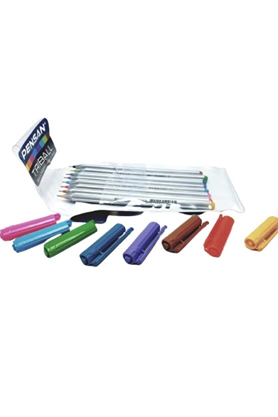 Küp Not Kağıdı+ Tgb A-4 Yapışkanlı Not Kağıdı Belirteç Postit+ Triball Tükenmez Kalem Renkli