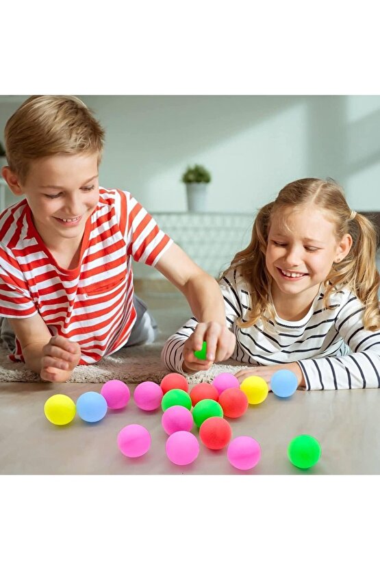 Renkli Masa Tenisi Topu 6 Lı Paket P-2883 Pinpon