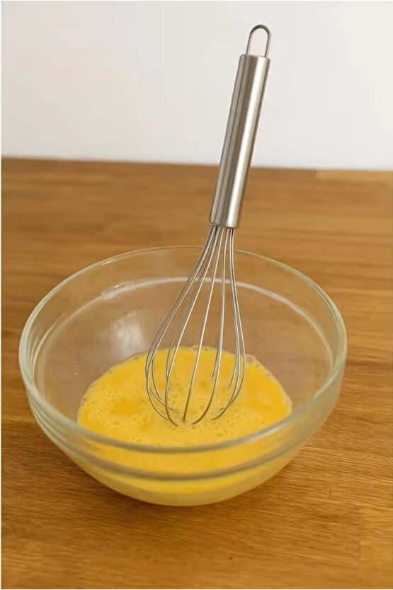 Paslanmaz Çelik Metal Saplı El Çırpıcısı 2li Set (Blender)