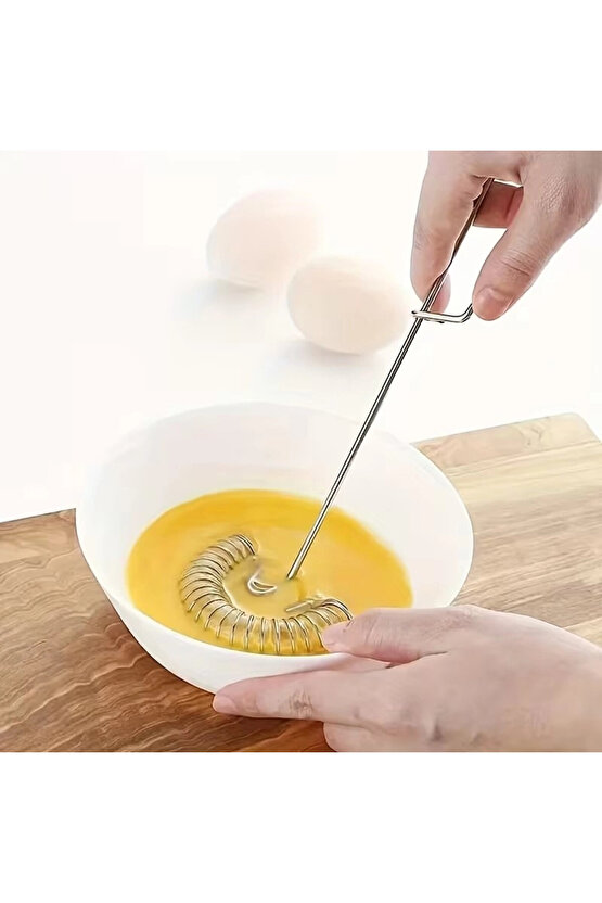 Solingen Paslanmaz Çelik Yumurta Çırpıcısı Yaylı Çırpıcı