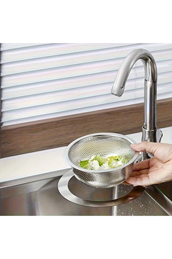 Paslanmaz Çelik Lavabo Süzgeci Musluk Süzgeci