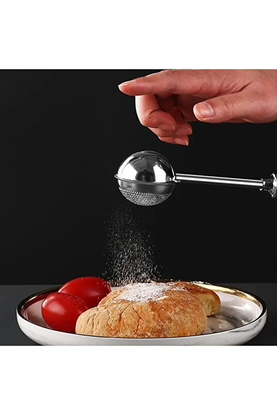 Paslanmaz Çelik Top Yaylı Çay Kahve Bitki Çayı Süzgeci