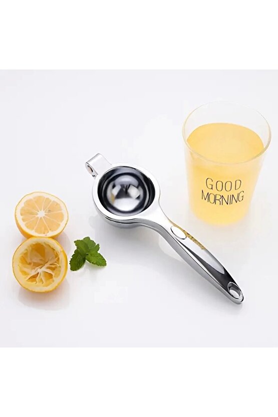 Paslanmaz Çelik Kaplama Limon Sıkacağı Narenciye sıkacağı(Büyük Boy)