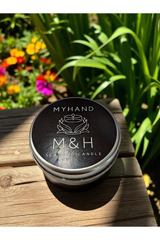 MyHand Soyawax Gümüş Teneke Mum Amour Eternal Esans Kokulu Kutu Mum 60 Gr