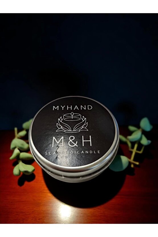 MyHand Soyawax Gümüş Teneke Mum Amour Eternal Esans Kokulu Kutu Mum 60 Gr