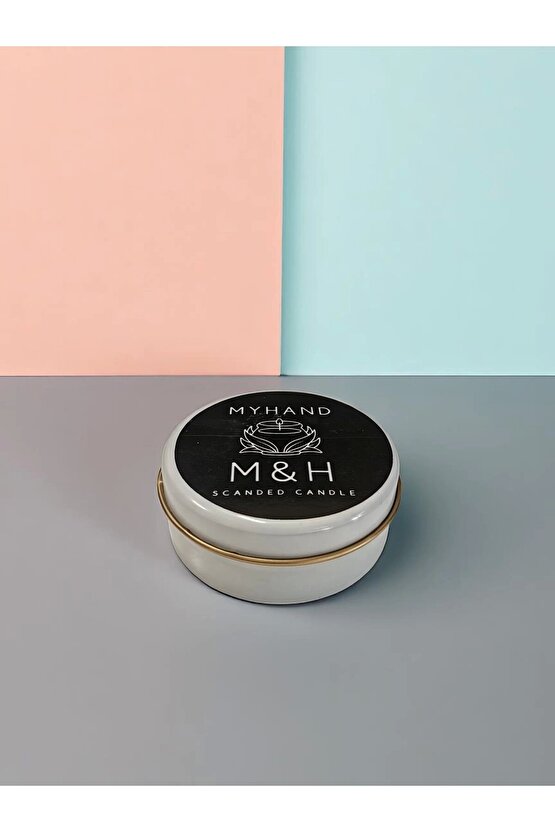 MyHand Soyawax Beyaz Teneke Mum Eternal Love Esans Kokulu Kutu Mum 60 Gr